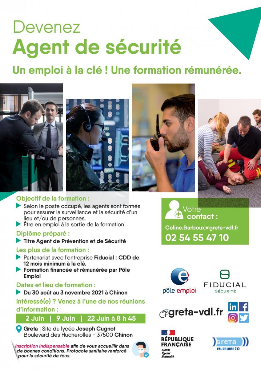 Agent De Securite A Chinon En Septembre 2021 Un Emploi A La Cle